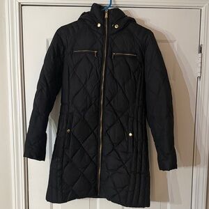 MICHAEL Michael Kors Black Hooded Puffer Jacket